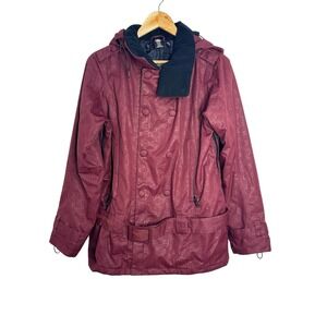 DC Shoes EHOTEX 10000 Waterproof Snowboard Jacket Burgundy‎ Size S Womans